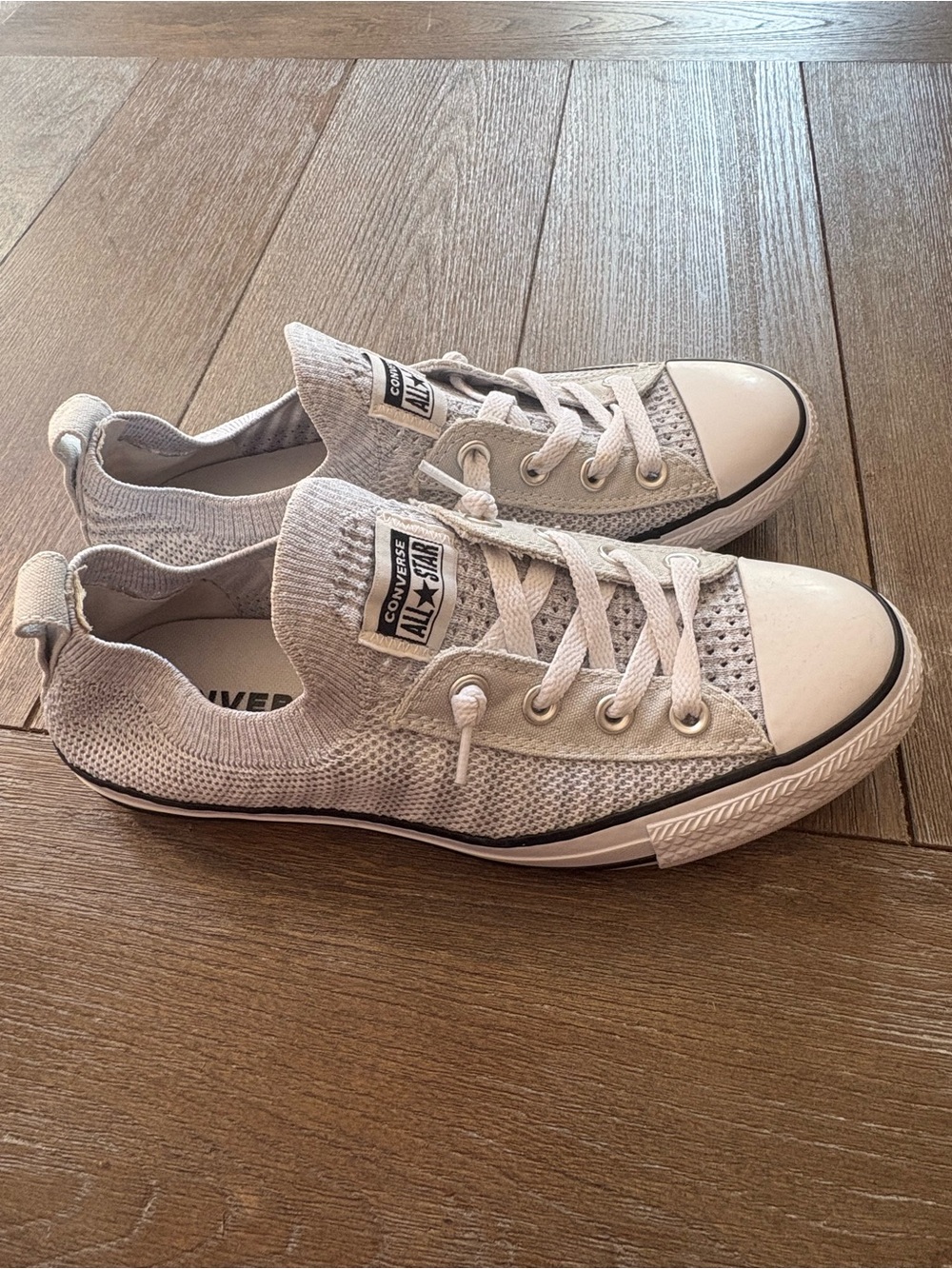 Converse Chuck Taylor Shoreline Knit Slip On Sneakers Gray Women’s 8